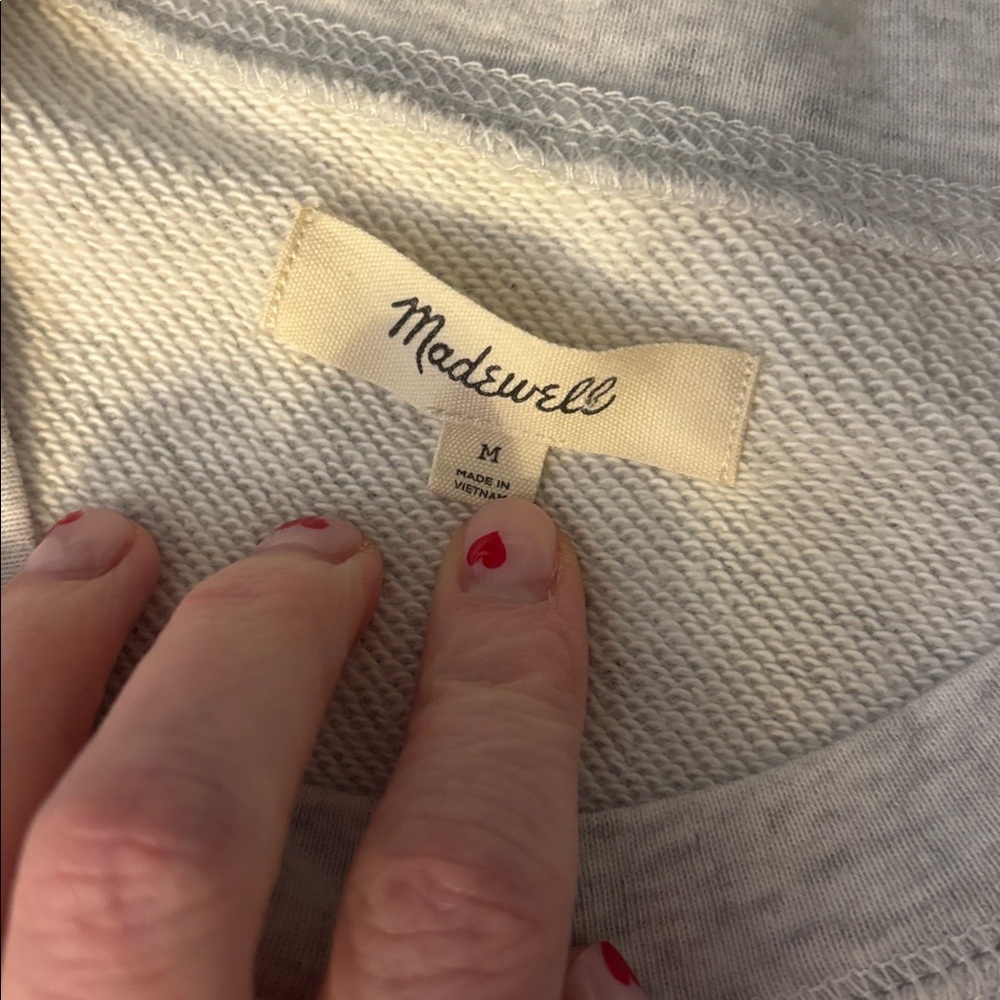 Madewell Sun-kissed Beach Club graphic Mainstay Sweatshirt size medium rainbow - Picture 4 of 8
